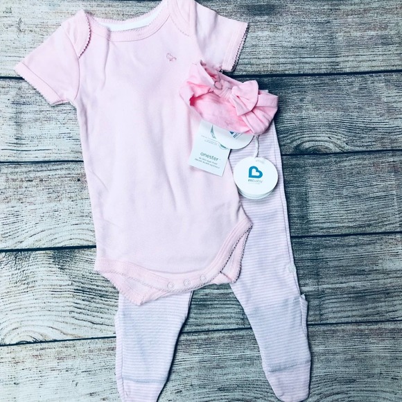 NWT Mbaby 9m Girls pant & bodysuit set - Picture 1 of 7